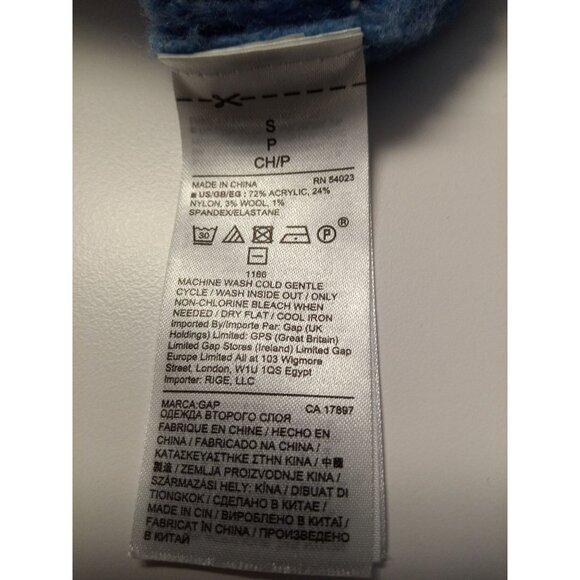 GAP Maternity Women's Blue Turtleneck Sweater Size Small - Picture 6 of 6